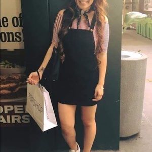 Striped Over the Shoulder Crop